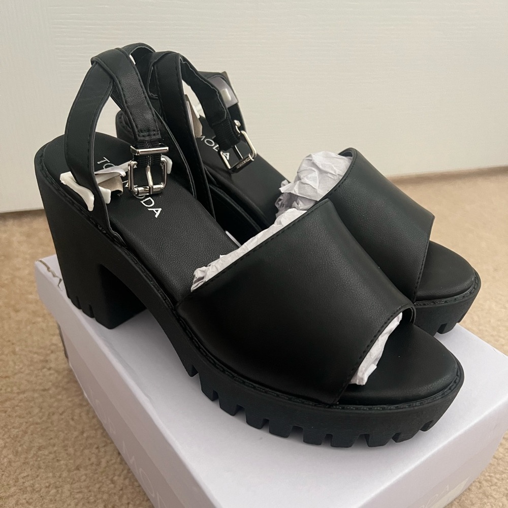 NEW Black Platform Heels - Wide & Regular Feet